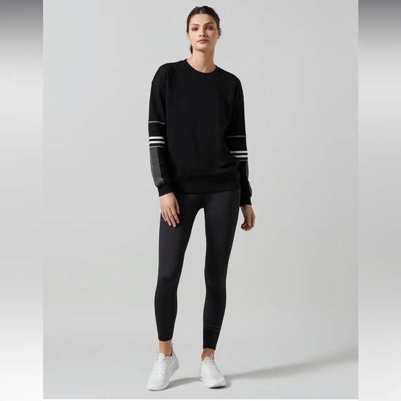 NWT Lilybod Pullover Sweat Lexie Black White Sweatshirt Womens Small - Picture 1 of 5